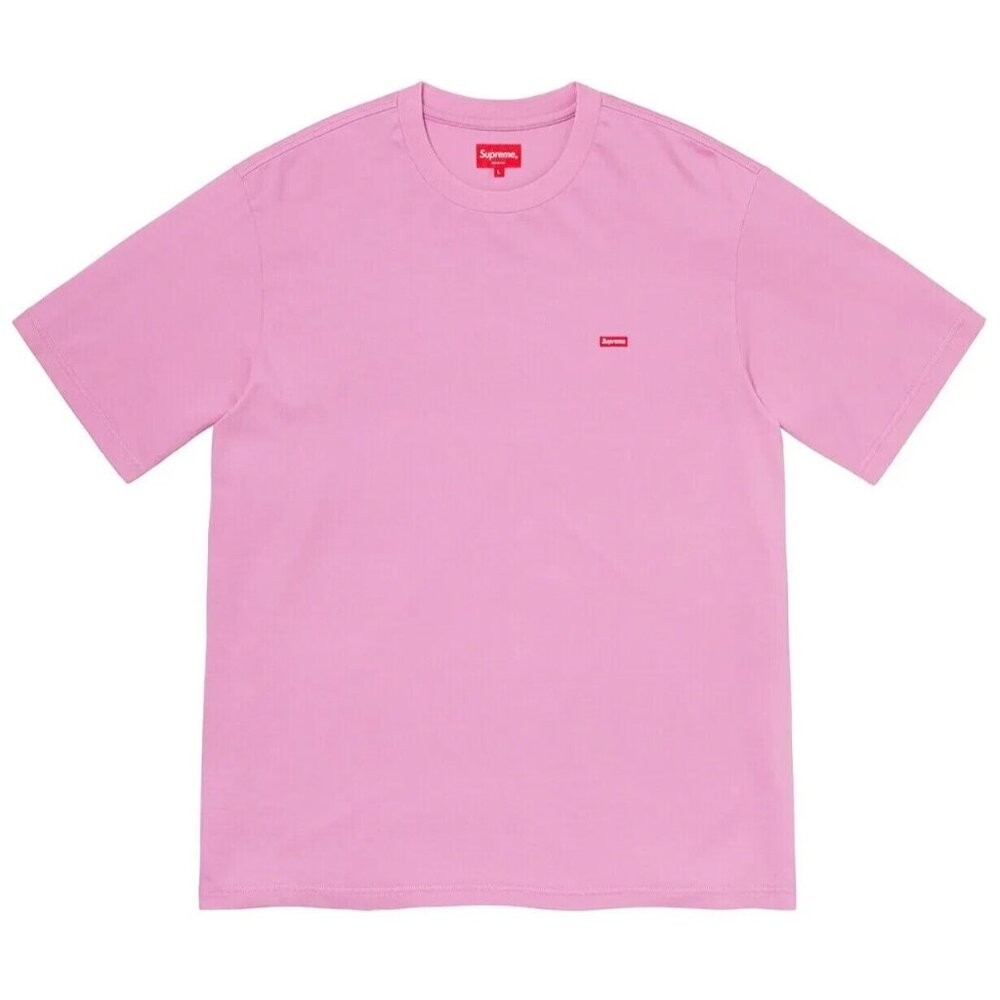 Supreme Mens Small Box Logo Tee Short Sleeve Crew Neck Cotton Light‎ Pink Large